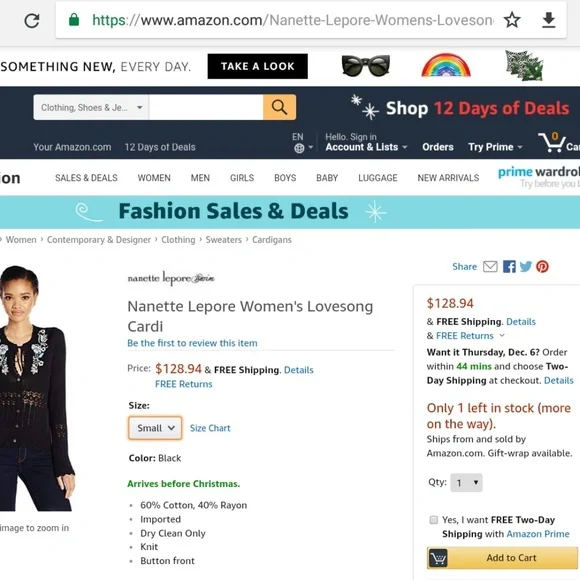 - ⭐️⭐️- Nanette Lepore floral Lovesong embroidered cardigan.. RARE find. - Picture 2 of 8